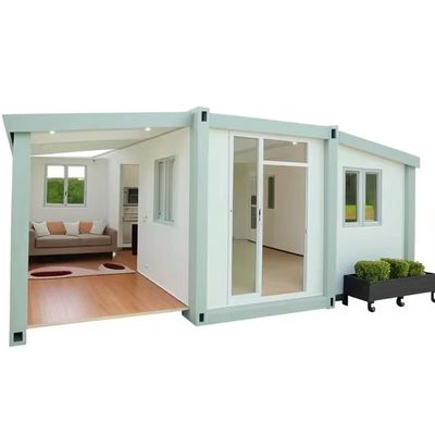 Casa di container moderna di 20 piedi con pannelli sandwich EPS tetto e espansione a doppia ala