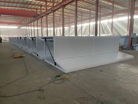Case di contenitori pieghevoli prefabbricate da 20 piedi a 40 piedi con struttura in acciaio leggero Q235/Q345