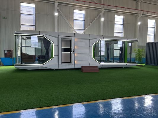 Alloggio alberghiero 38 M2 Modello E7 Capsula solare Casa con lussuoso design Apple Cabin