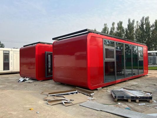 Design Container House Al secondo piano Apple Cabin per case prefabbricate in container