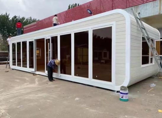 Design Container House Al secondo piano Apple Cabin per case prefabbricate in container