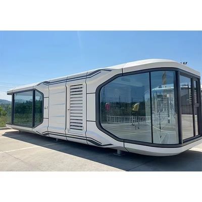 Casa in contenitore all'aperto con design di capsula e pannello sandwich in lana di roccia
