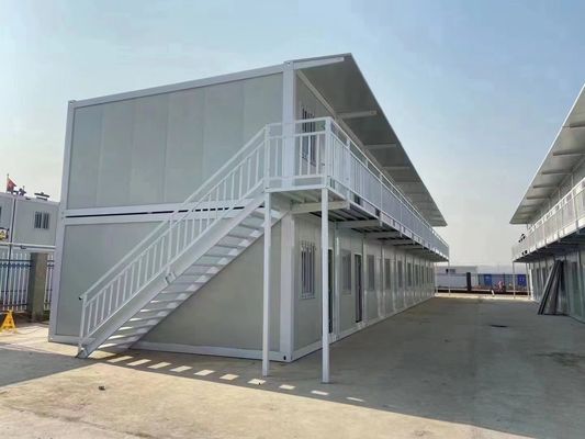 MGO Piano 20ft 40ft Prefabbricato Container pieghevole Case pieghevoli Flat Pack Container House