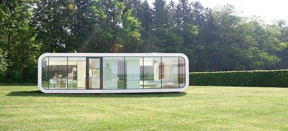 Customized due piani case di design casa contenitore con pannello sandwich di lana di roccia muro