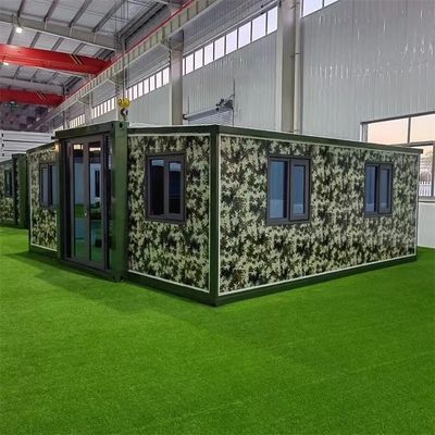 40ft Double-Wing di espansione Container House con design e EPS sandwich pannello tetto