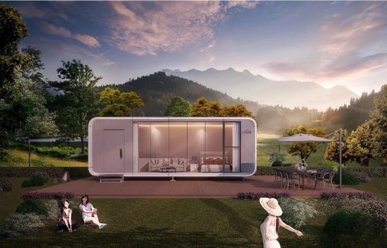 Pavimenti in legno composito Modulare Prefabbricato Piccole Case Container Ufficio per Servizi Portatili