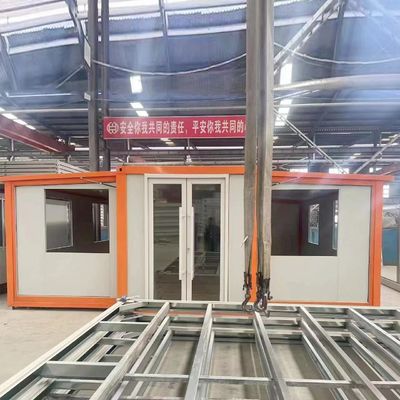 Progettazione 40ft Double-Wing di espansione Container House facile installazione stile moderno 3-