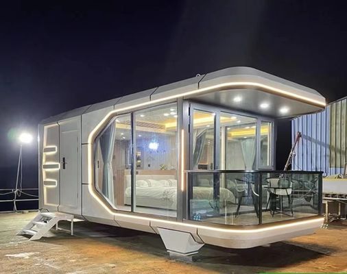 Aggiornare lo spazio abitativo Casa prefabbricata moderna di lusso con pavimento MGO