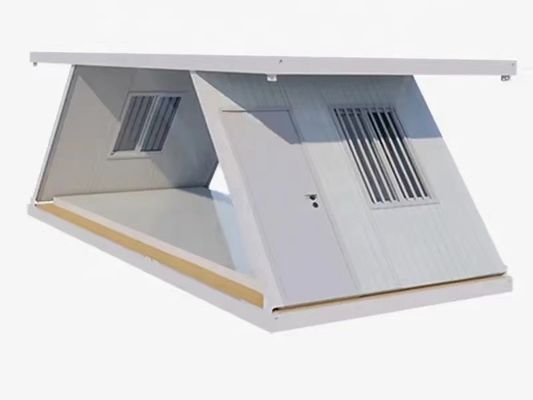 Casa di contenitori pieghevoli prefabbricata resistente al vento di tipo Z con telaio in acciaio leggero Q235/Q345