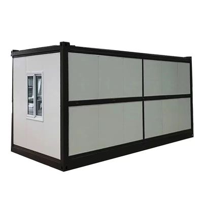 Installazione rapida Contenitori pieghevoli a confezione piatta Case prefabbricate con muro a pannelli sandwich