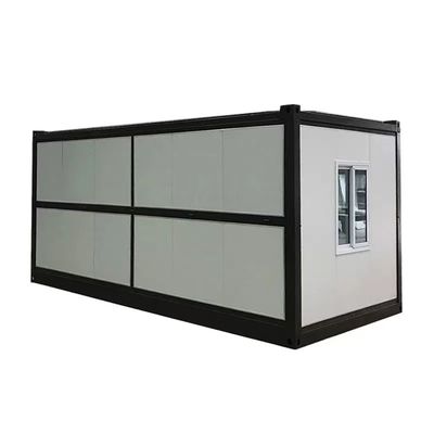Installazione rapida Contenitori pieghevoli a confezione piatta Case prefabbricate con muro a pannelli sandwich