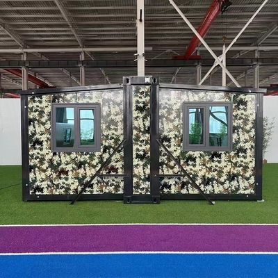 20ft Prefabbricato casa pieghevole portatile per uffici e case EPS panello sandwich tetto