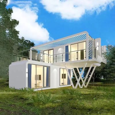 Casa di vetro Spazio abitativo Bungalow prefabbricato Colore personalizzato