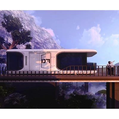 Cottage in vetro per coppie in stile contemporaneo