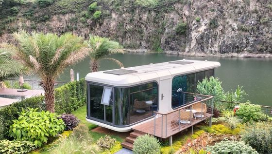 Casa mobile prefabbricata portatile con supporto tecnico online e casa capsula spaziale
