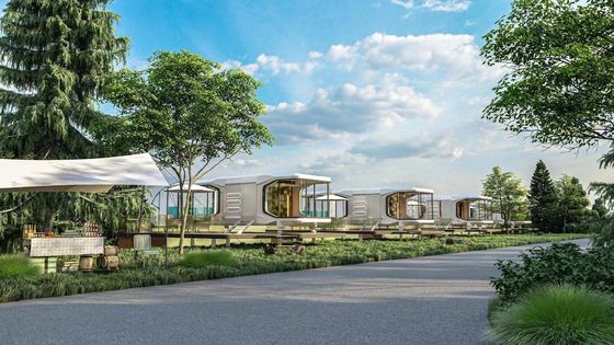 Vetro all' esterno personalizzato Cottage luminoso Camping Hotel per coppie Cottage vacanza