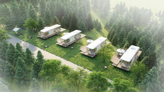 Vetro all' esterno personalizzato Cottage luminoso Camping Hotel per coppie Cottage vacanza