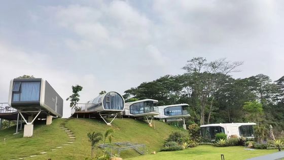 Casa capsula spaziale in stile contemporaneo Casa modulare prefabbricata per campeggio