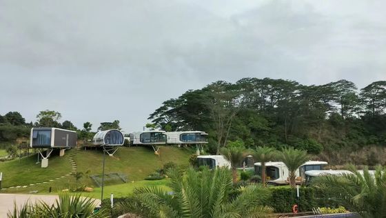Casa capsula spaziale in stile contemporaneo Casa modulare prefabbricata per campeggio