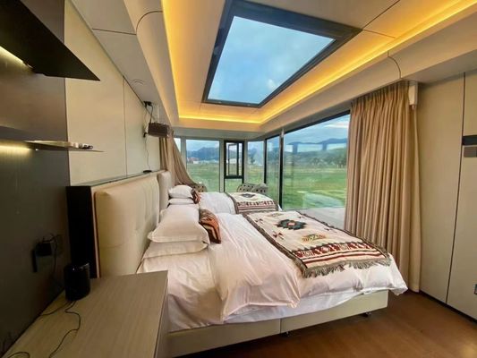 Vendita Villa spiaggia di lusso con Smart Windproof Mobile Prefab Space Capsule House