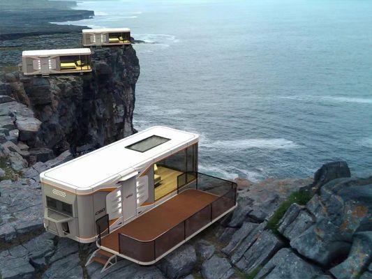 Space Capsule Hotel Moderno Design Prefabbricato Container House con supporto tecnico online