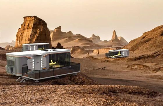 Space Capsule Hotel Moderno Design Prefabbricato Container House con supporto tecnico online