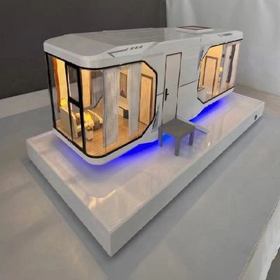 Modello contemporaneo Casa Capsula Spaziale Solare Il Container Espandibile Ultimo