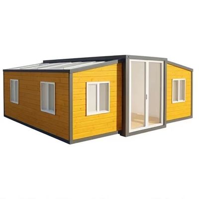 Moderna casa di container espandibile con doppia ala serie pieghevole porta opzionale